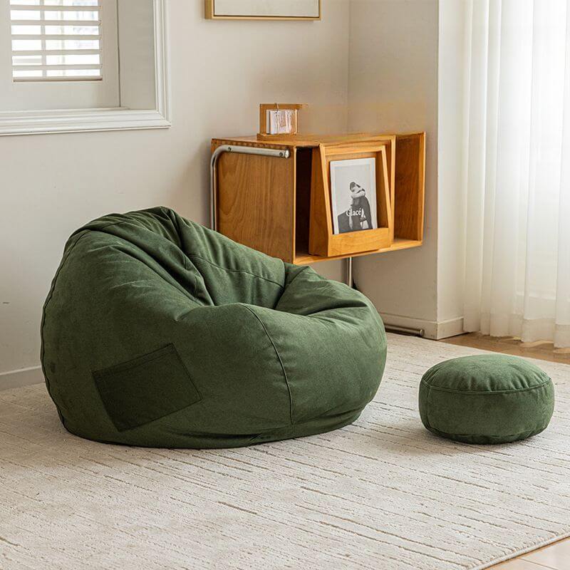 Versatile bean bag chairs in various colors