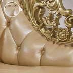 wood frame chaise lounge with no distressing