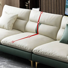 Chic off-white sofa designed for gatherings