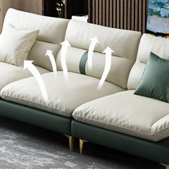 Stylish ottoman beside sofa