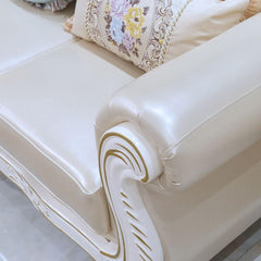 Chic and elegant white Rococo sofa