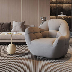 Stylish swivel chair as a focal point in room