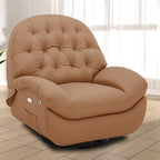 Rotating Electric Stationary Living Room Rocking Chair in Green