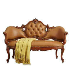 Stylish Chaise Lounge with Solid Color Upholstery