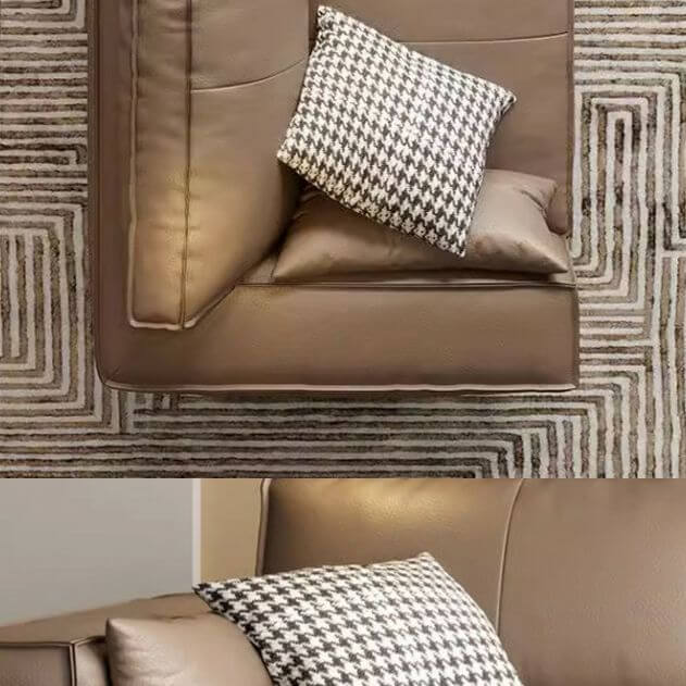 Contemporary leather sofa design