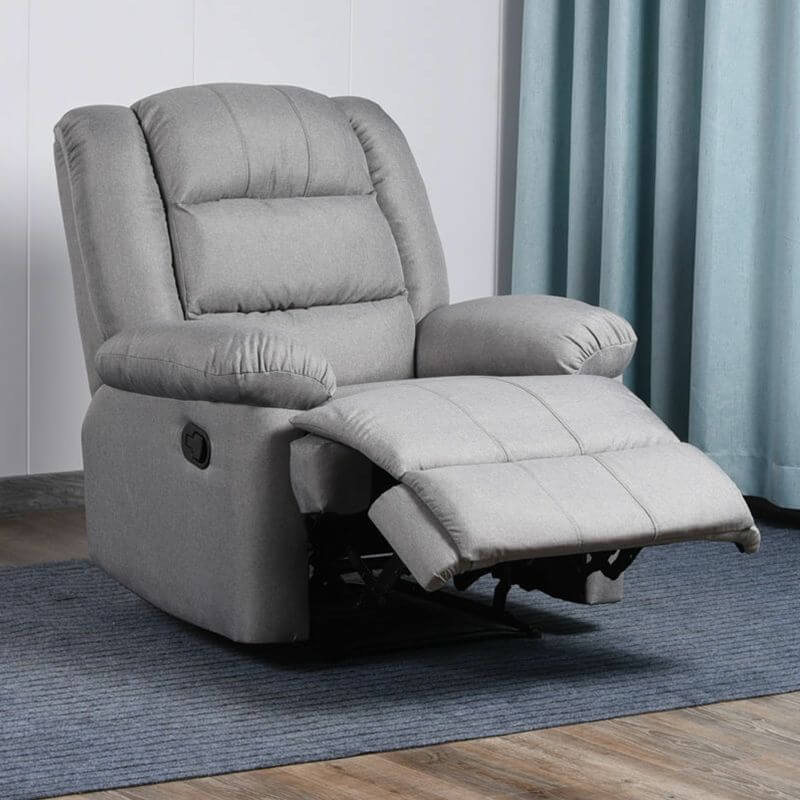 Recliner positioned for maximum comfort