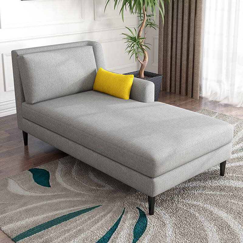 スカンジナビアンフリースタンディンググレー/セルリアン/アイボリーのパッド入りコーナーユニットリビングルームインチェイズラウンジチェア サブ画像