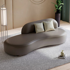 Elegant sepia colored upholstered chaise