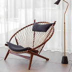 Scandinavian Papasan Chair in living room setting