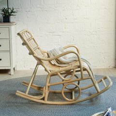 Natural wood color rocking chair