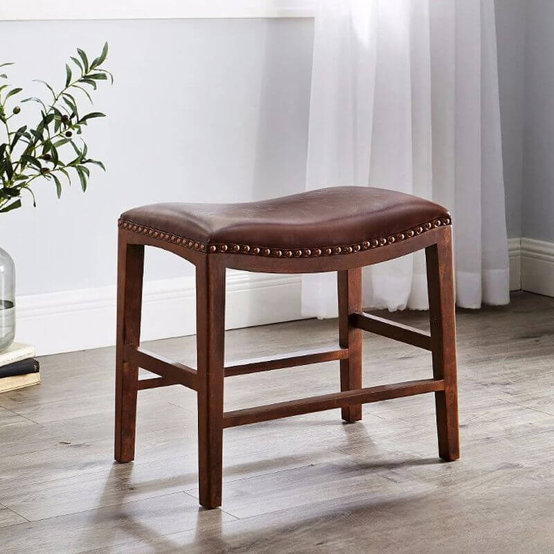 Stylish faux leather furniture piece