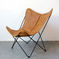 Metal frame of Scandinavian recliner highlighting durability