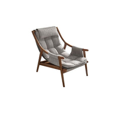 Solid color armchair with durable timber frame