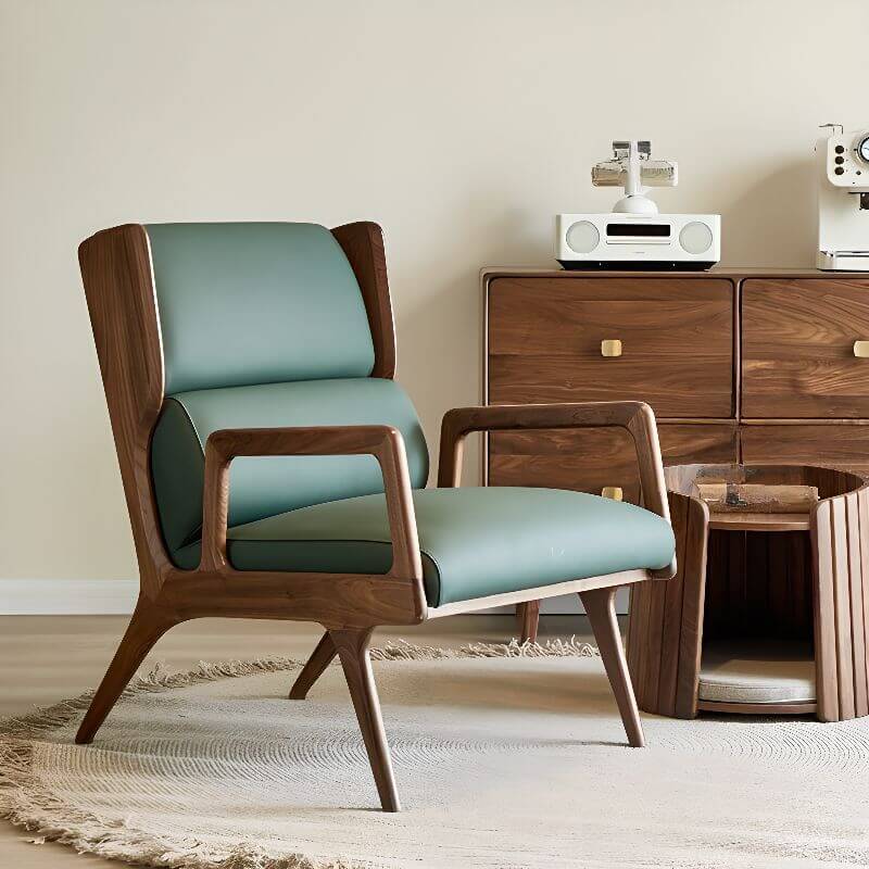 Scandinavian style ergonomic arm chair in a drawing room Main image