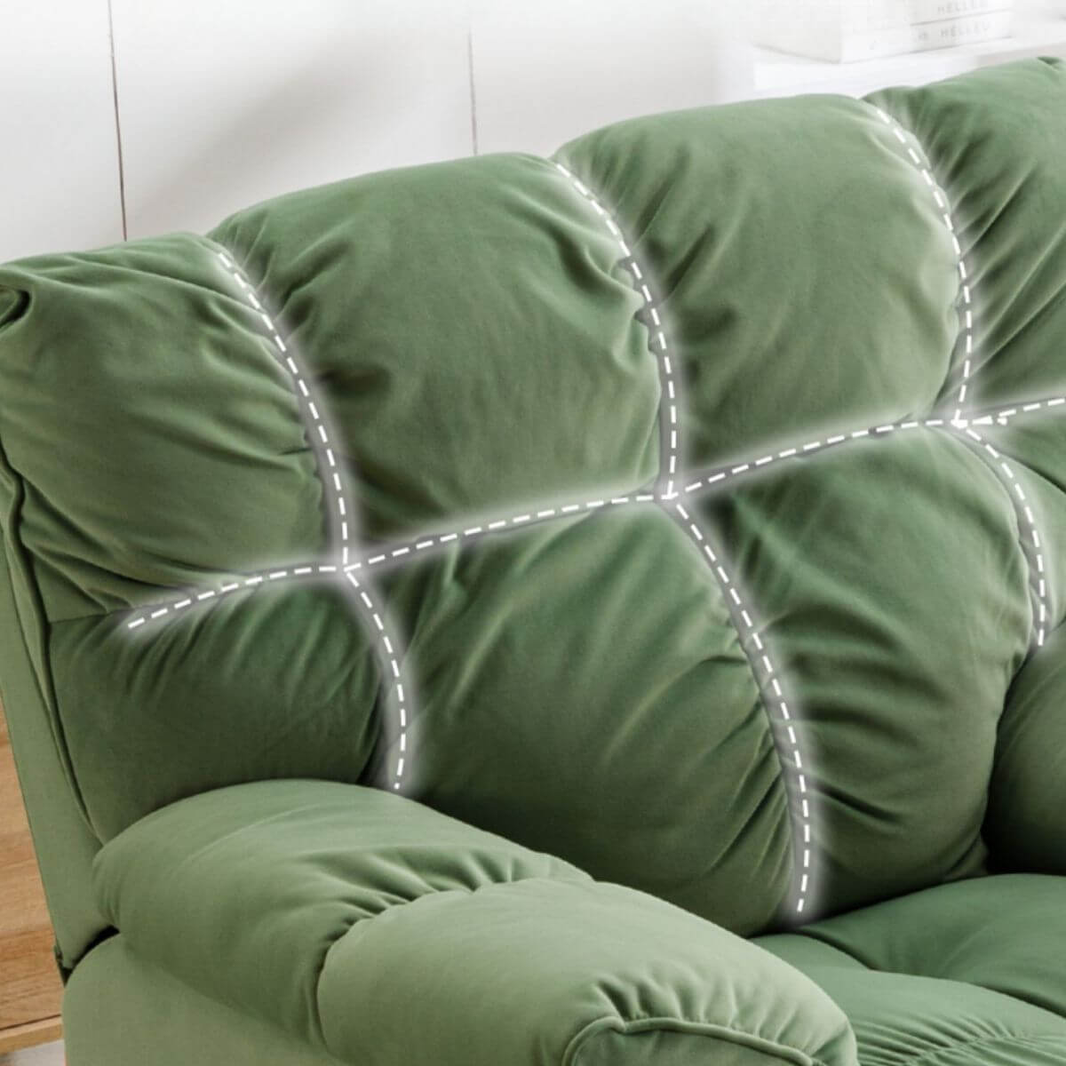 White Scandinavian deck chair with minimalistic design