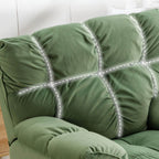 White Scandinavian deck chair with minimalistic design