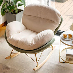 Scandinavian style rocking chair showcasing comfort