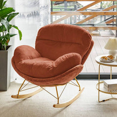 Modern interior featuring Scandinavian rocking chair