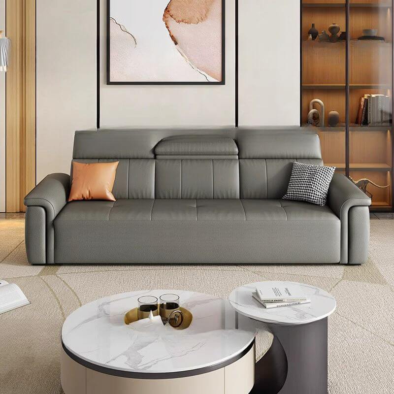 Dove Grey Convertible Sofa in modern living room メイン画像
