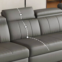 Convertible sofa in sleeper position