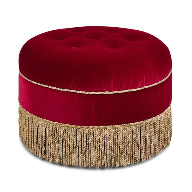 Comfortable pouf with sponge fill material