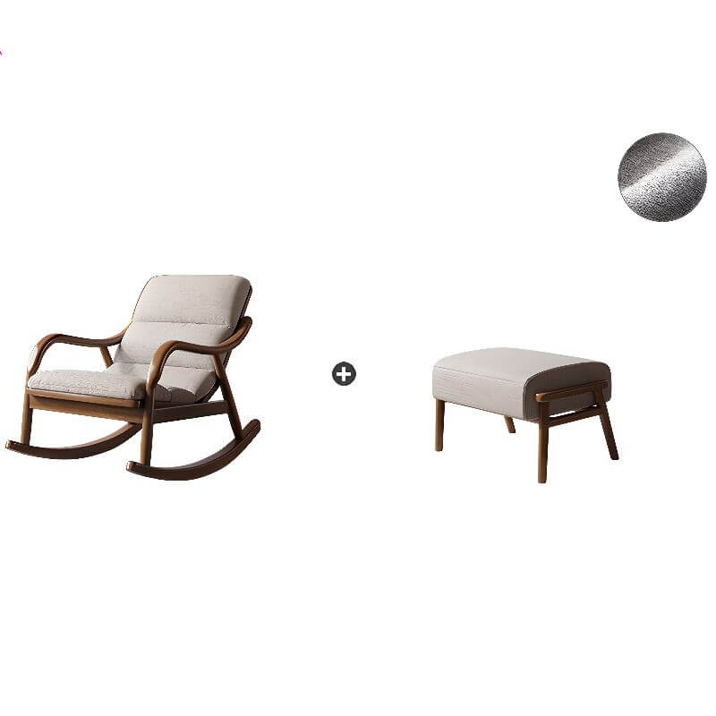 Designer rocking chair with subtle cushion