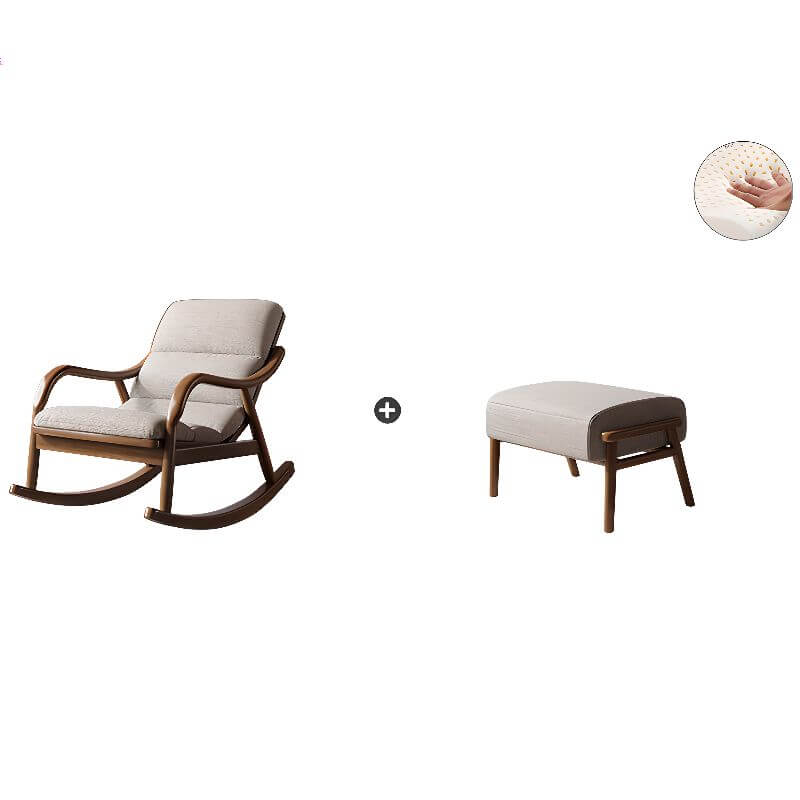 Designer rocking chair with subtle cushion