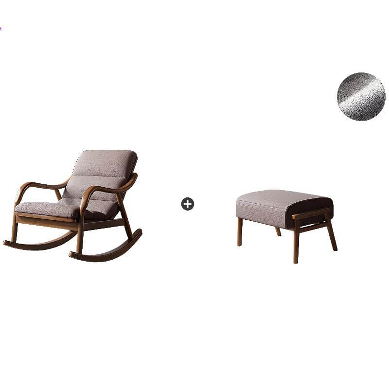 Scratch-shielded rocking chair in modern style