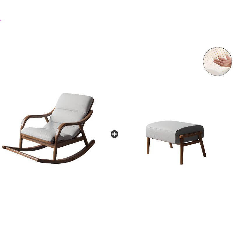 Scratch-shielded rocking chair in modern style