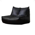 dark brown faux leather bean bag