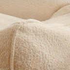 Soft touch Sherpa upholstery close-up