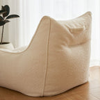 Stylish modern living room with bean bag set