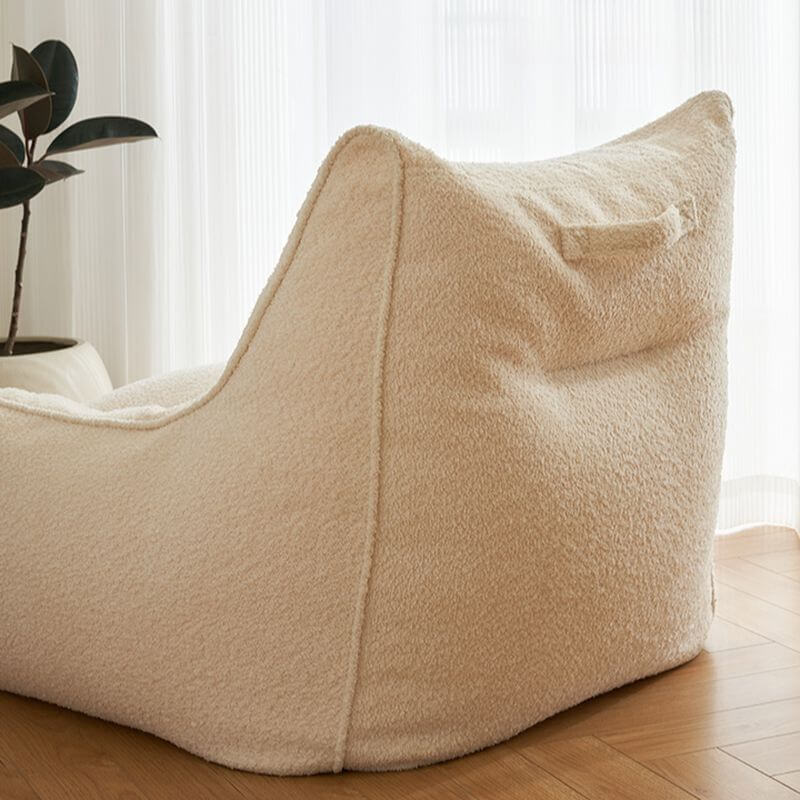 Stylish modern living room with bean bag set