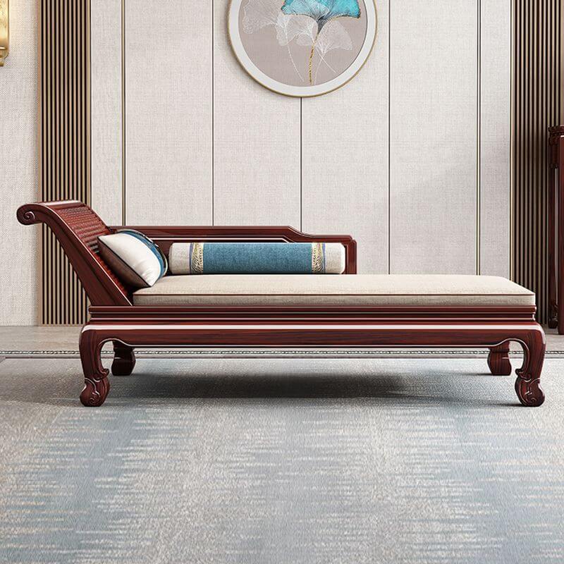 Self-supporting classic white chaise chair Imagen principal del producto