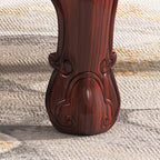 Cozy white chaise with wooden legs