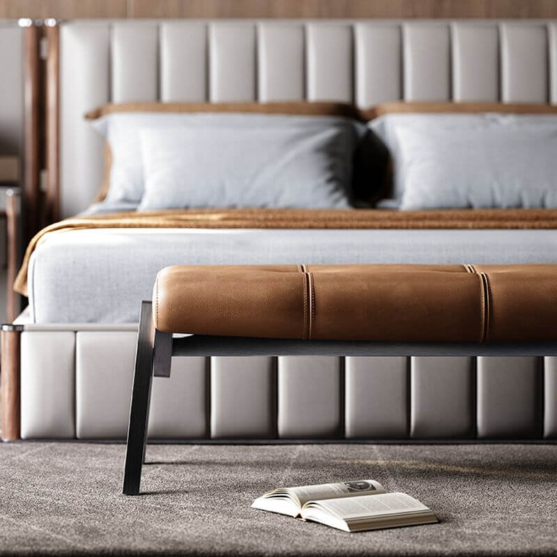 Versatile upholstered bench for home decor