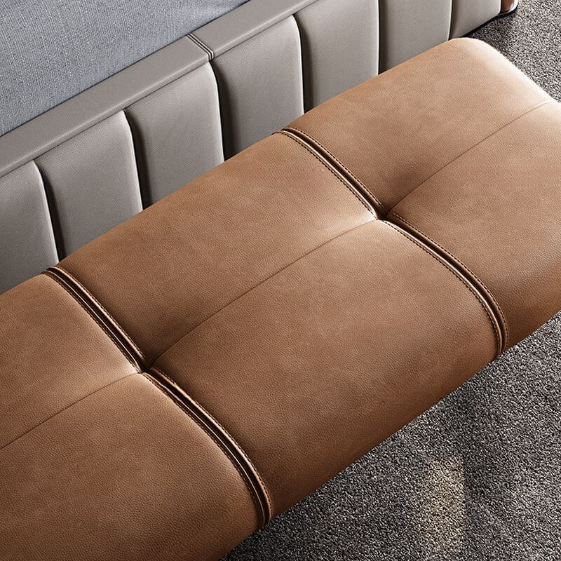 Comfortable padded bench for entryway