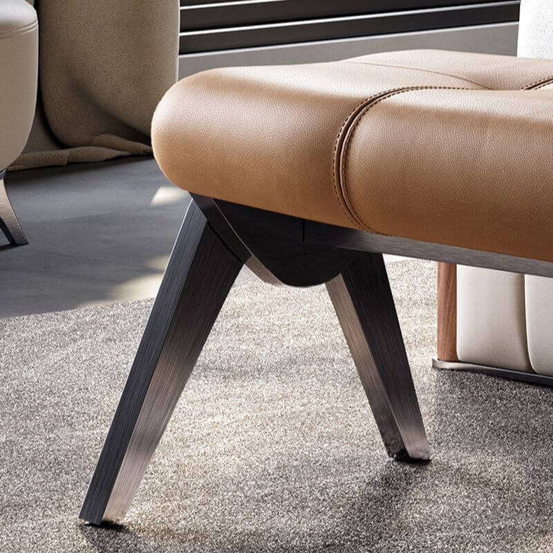 Stylish bench with tufted detailing