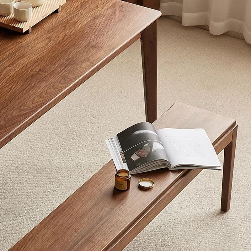 Solid color dining bench for home decor