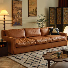 Modern sofa in stylish home decor