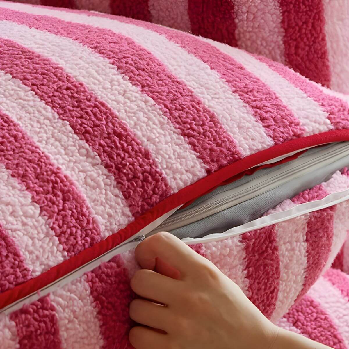 Bean Bag Chair with Striped Pattern