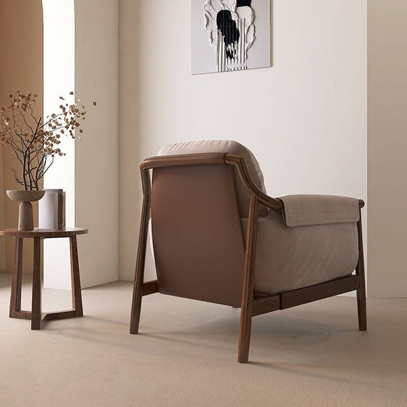 Solid Color Pattern of Simple Arm Chair