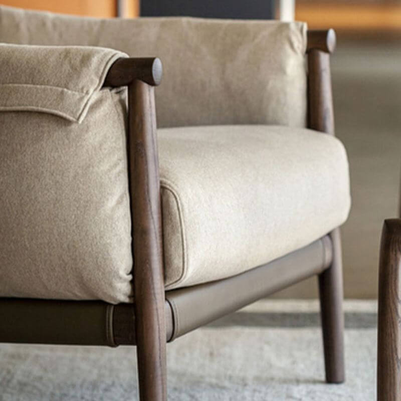 Stylish Ink and White Simple Arm Chair