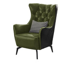 citrus color wingback chair