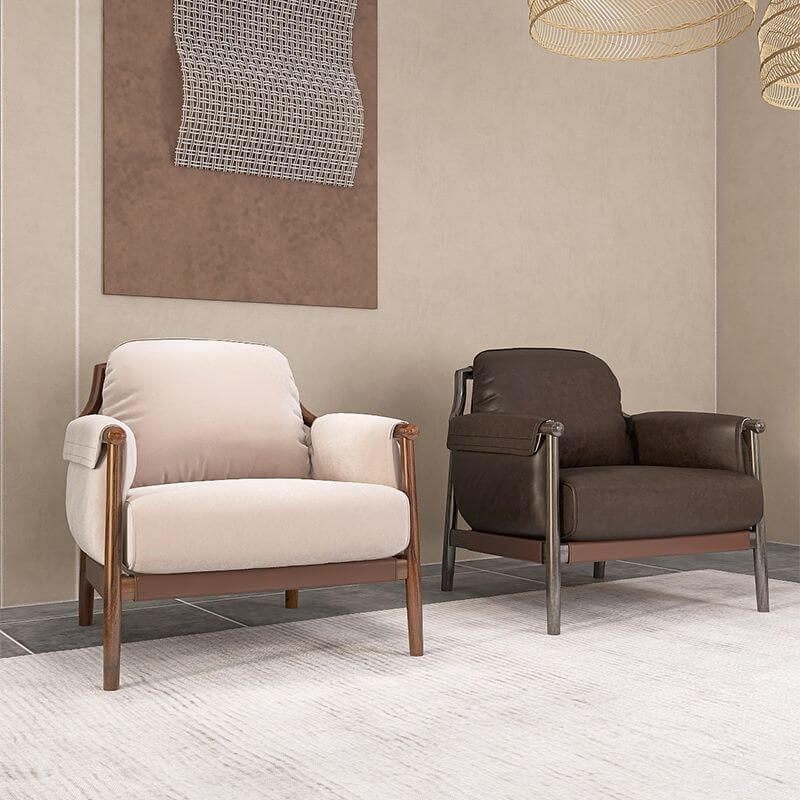 Einfacher Tinte/Weiß Armlehnenstuhl mit Uni-Farbe, gepolsterter Rückenlehne und Armlehne Zweitbild