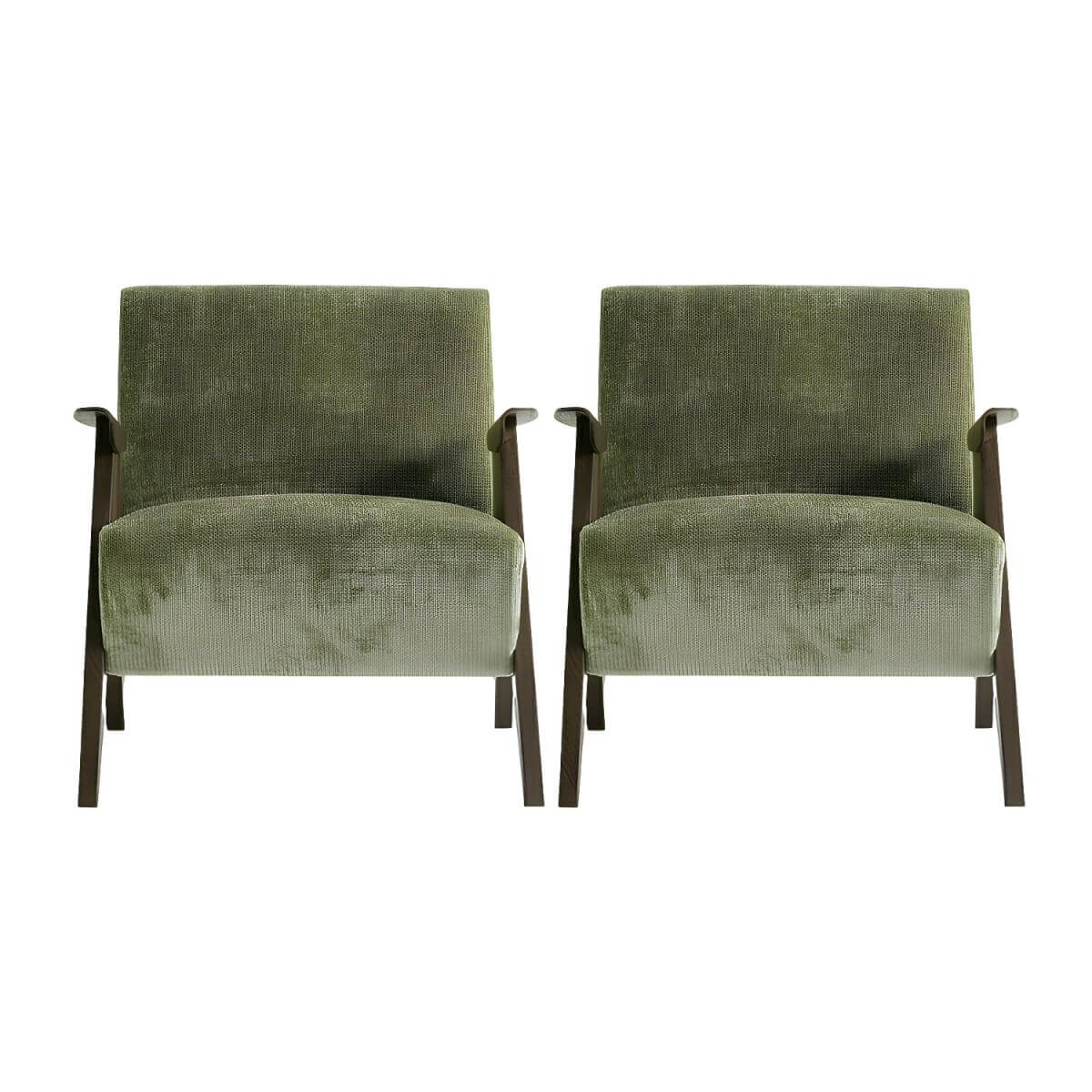 lime green lounge chair front view