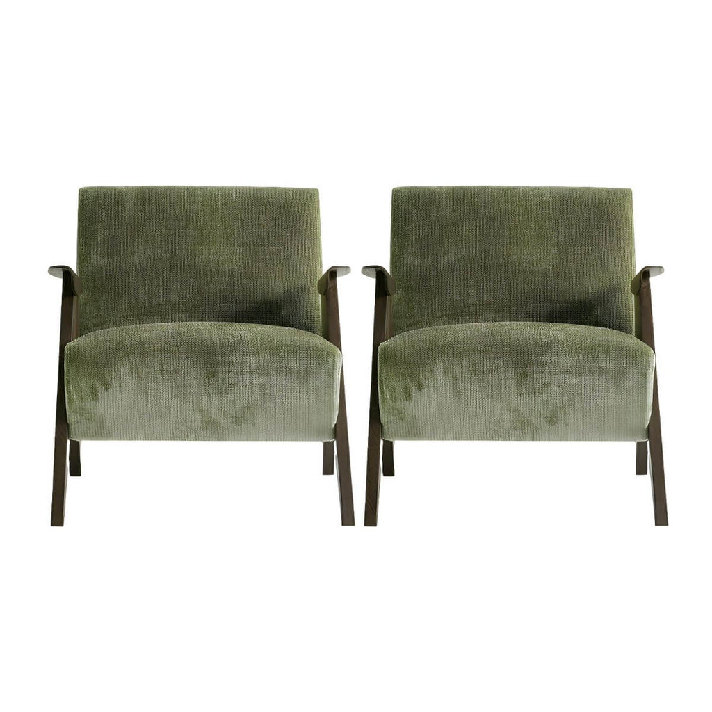 lime green lounge chair front view