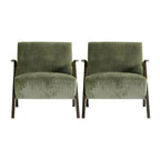 lime green lounge chair front view