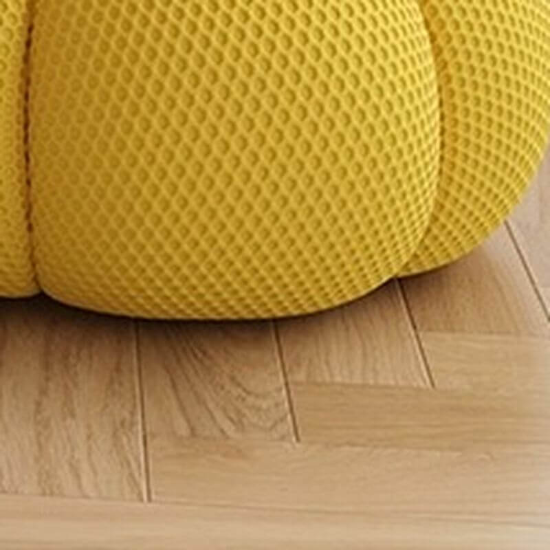 Einfache Seitenstuhl in Tinte/Hellgrau/Aprikosenfarbe mit Uni-Farben Muster, Keksrücken und Knopfgequiltem Ottoman inklusive Zweitbild