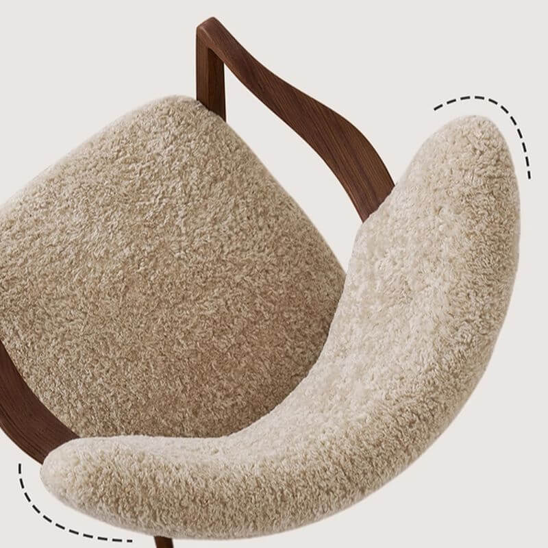 Simple Solid Color Arm Chair against a minimalist background